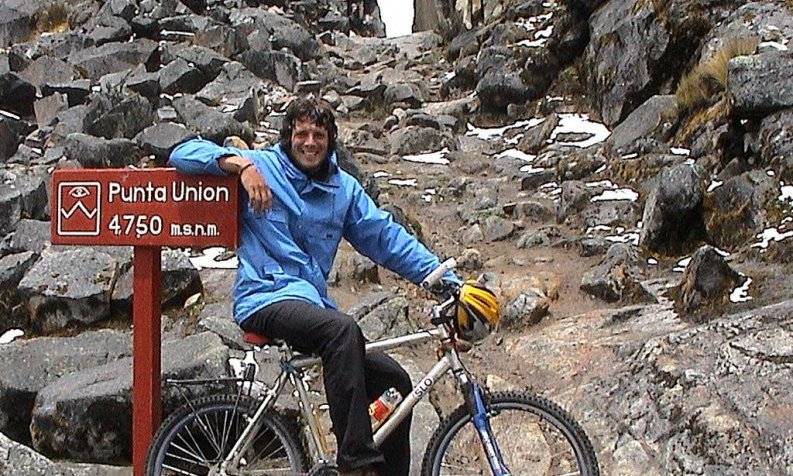 Najvišja točka potovanja, na kolesu