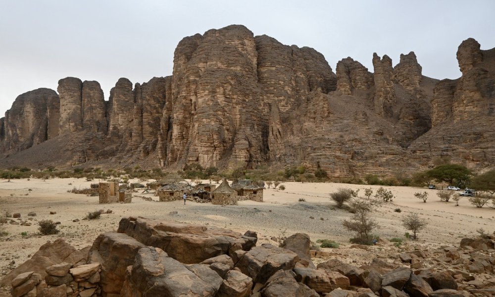 Kamnite vasice nomadskih Tuaregov