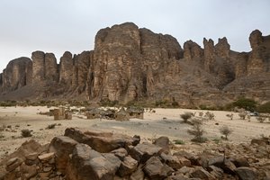 Kamnite vasice nomadskih Tuaregov