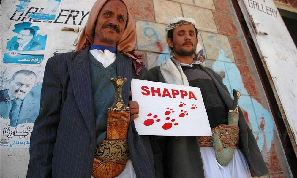 Urjenje ShaPPinih turiristov v Sani