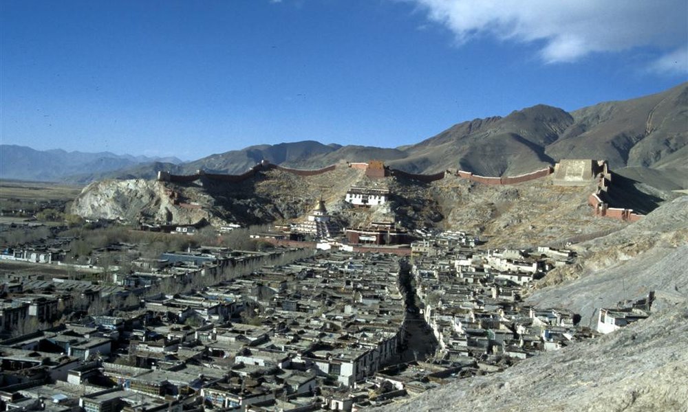 Gyantse, tretje največje mesto v Tibetu