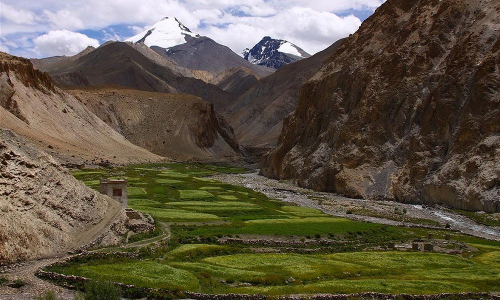 Pogled na obdelana polja