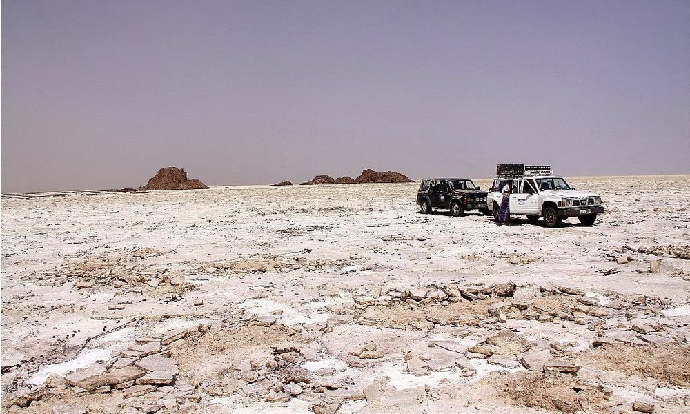 Slano jezero depresije okoli Dallola