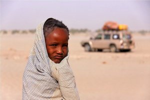 Ljudtsvo Afar v depresiji Danakil