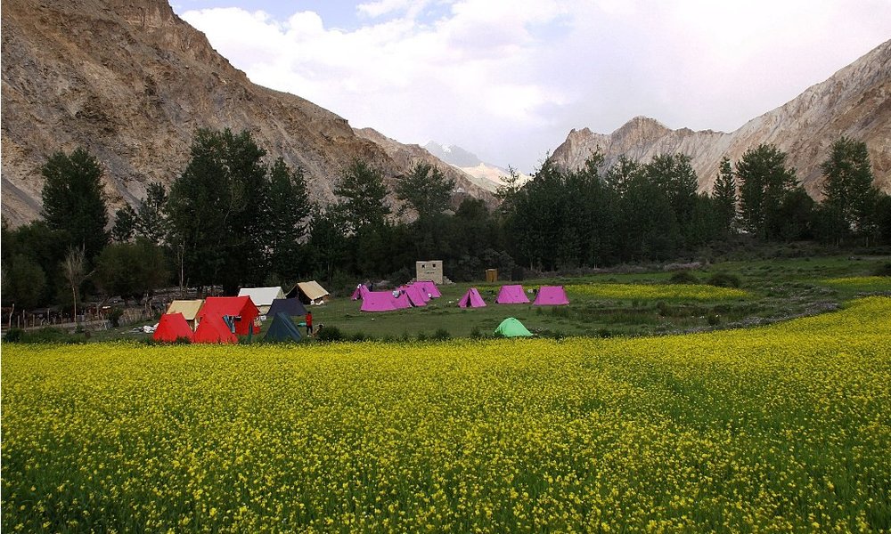 Pogled na kemp z naše domače ladaške hiše