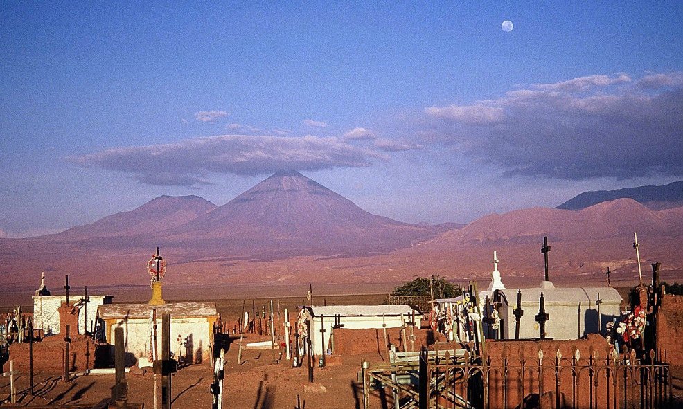 Puščava Atacama in pogled na verigo Andov