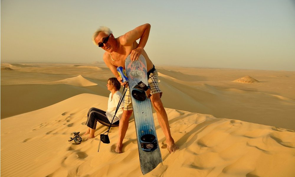 Sandboarding na sipinah