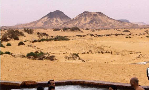 Termalna voda v okolici Črne puščave