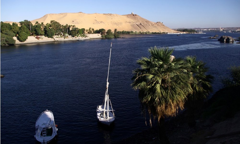 Posnetek z otoka Elefantine, kjer obiščemo Nubijce 