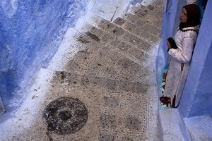 Modri Chefchouen, v gorovju Kif, najlepše mesto Maroka