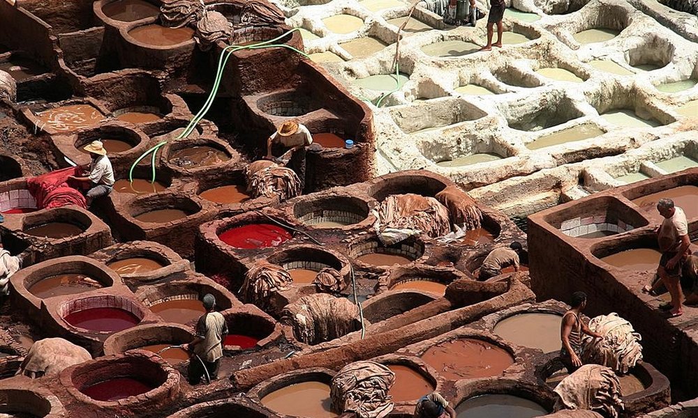 Barvalnice usnja v Fezu