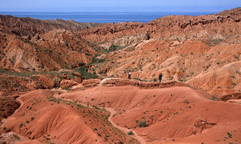 Pravljična pokrajina ob jezeru Issyk Kul, dolina Skazka