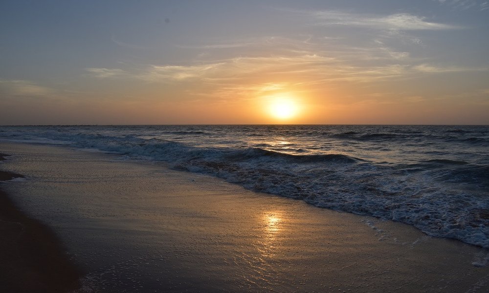 sončni zahod Kafountine