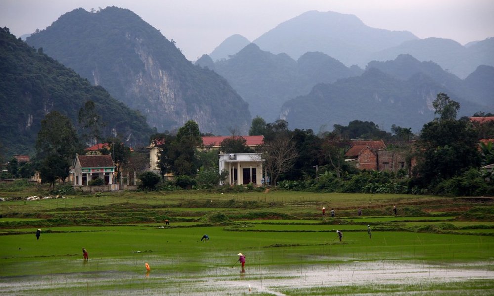 Kraška pokrajina osrednjega Vietnama