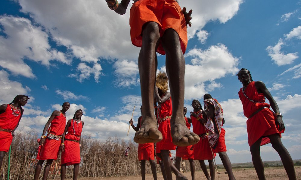 Pri poskočnih Masajih